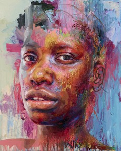 Jenny Saville, Chasah, 2020. Oil, oil stick, pastel, and acrylic on linen, 78 ¾ × 63 inches (200 × 160 cm) © Jenny Saville. Photo: Prudence Cuming Associates Ltd