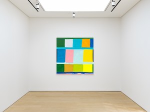 Installation view with Stanley Whitney, Morning Song Sung (2025). Artwork © Stanley Whitney. Photo: Stathis Mamalakis