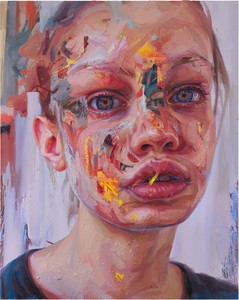 Jenny Saville, Gaze, 2021–24. Oil and acrylic on linen, 78 ¾ × 63 inches (200 × 160 cm) © Jenny Saville. Photo: Prudence Cuming Associates Ltd