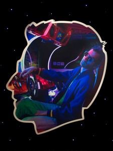 Alex Israel, Self-Portrait (Arcade), 2018–19. Acrylic and Bondo on fiberglass, 96 × 84 × 4 inches (243.8 × 213.4 × 10.2 cm) © Alex Israel