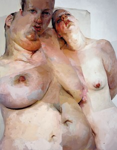 Jenny Saville, Ruben’s Flap, 1998–99. Oil on canvas, 120 × 96 inches (304.8 × 243.8 cm) © Jenny Saville