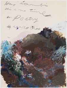 Cy Twombly, Untitled, 1989. Acrylic and pencil on paper, 30 × 22 ¼ inches (76 × 56.5 cm), Cy Twombly Foundation © Cy Twombly Foundation