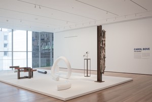 Installation view, Carol Bove: The Equinox, Museum of Modern Art, New York, July 20, 2013–January 12, 2014. Artwork © Carol Bove Studio LLC. Photo: John Wronn
