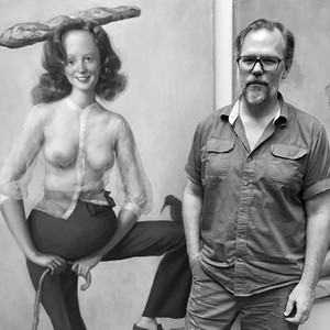 A portrait photograph of John Currin