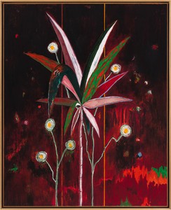 Harold Ancart, Untitled, 2023. Oil stick and pencil on canvas, in artist’s frame, 87 × 71 × 2 ¾ inches (221 × 180.3 × 7 cm) © Harold Ancart. Photo: JSP Art Photography