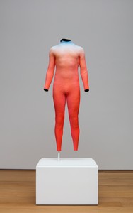 Alex Israel, Self-Portrait (Wetsuit), 2015. Acrylic on aluminum, 79 ½ × 28 × 22 inches (201.9 × 71.1 × 55.9 cm), Nasher Sculpture Center, Dallas © Alex Israel