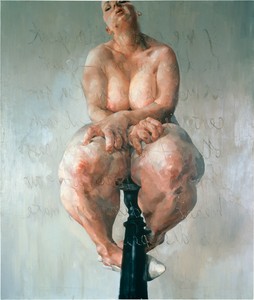 Jenny Saville, Propped, 1992. Oil on canvas, 84 × 72 inches (213.4 × 182.9 cm) © Jenny Saville