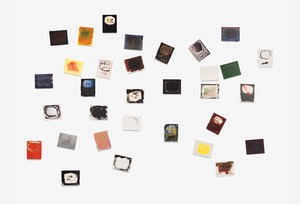 Nam June Paik, Opus Paintings, 1975. Oil on canvas, in 32 parts, each: 10 × 8 inches (25.4 × 20.3 cm) © Nam June Paik Estate