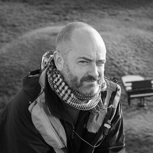 A portrait photograph of Douglas Gordon