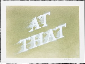 “Things Fall Apart”: Ed Ruscha’s Swiped Words