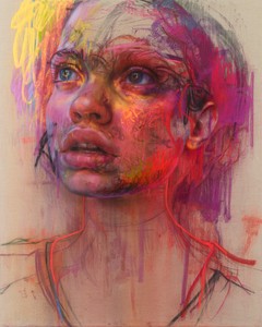 Jenny Saville, Prism, 2020. Pastel and charcoal on canvas, 78 ¾ × 63 inches (200 × 160 cm) © Jenny Saville. Photo: Prudence Cuming Associates Ltd