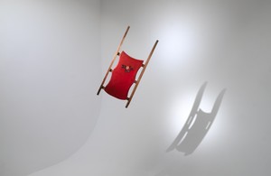 Alex Israel, Rosebud, 2021. Acrylic on wood, 34 ¾ × 15 ½ × 2 ½ inches (88.3 × 39.4 × 6.3 cm), edition of 8 © Alex Israel. Photo: Marko Vijatovic