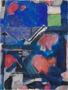 Richard Diebenkorn, Untitled, c. 1991. Acrylic, charcoal, and gouache on paper, 25 × 19 inches (63.5 × 48.3 cm) © 2025 Richard Diebenkorn Foundation/Artists Rights Society (ARS), New York