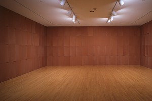 Ed Ruscha, Chocolate Room, 1970. Chocolate paste on paper, overall dimensions variable Installation view, Cotton Puffs, Q-Tips®, Smoke and Mirrors: The Drawings of Ed Ruscha, Museum of Contemporary Art, Los Angeles, October 17, 2004–January 17, 2005 © Ed Ruscha