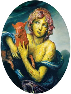 Glenn Brown, Wild Horses, 2007. Oil on panel, 52 ⅜ × 40 ¼ inches (133 × 102 cm) © Glenn Brown