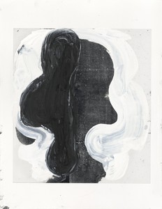 Christopher Wool, Untitled, 2022. Oil and inkjet on paper, 22 × 17 inches (55.9 × 43.2 cm) © Christopher Wool. Photo: Tim Nighswander