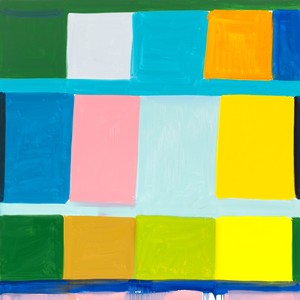 Stanley Whitney, Morning Song Sung, 2025. Oil on linen, 60 × 60 inches (152.4 × 152.4 cm) © Stanley Whitney. Photo: Owen Conway