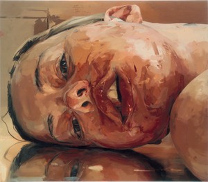 Jenny Saville, Reverse, 2002–03. Oil on canvas, 84 × 96 inches (213.4 × 243.8 cm) © Jenny Saville