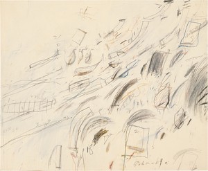 Cy Twombly, Untitled (Bolsena), 1969. Oil, crayon, and pencil on canvas © Cy Twombly Foundation