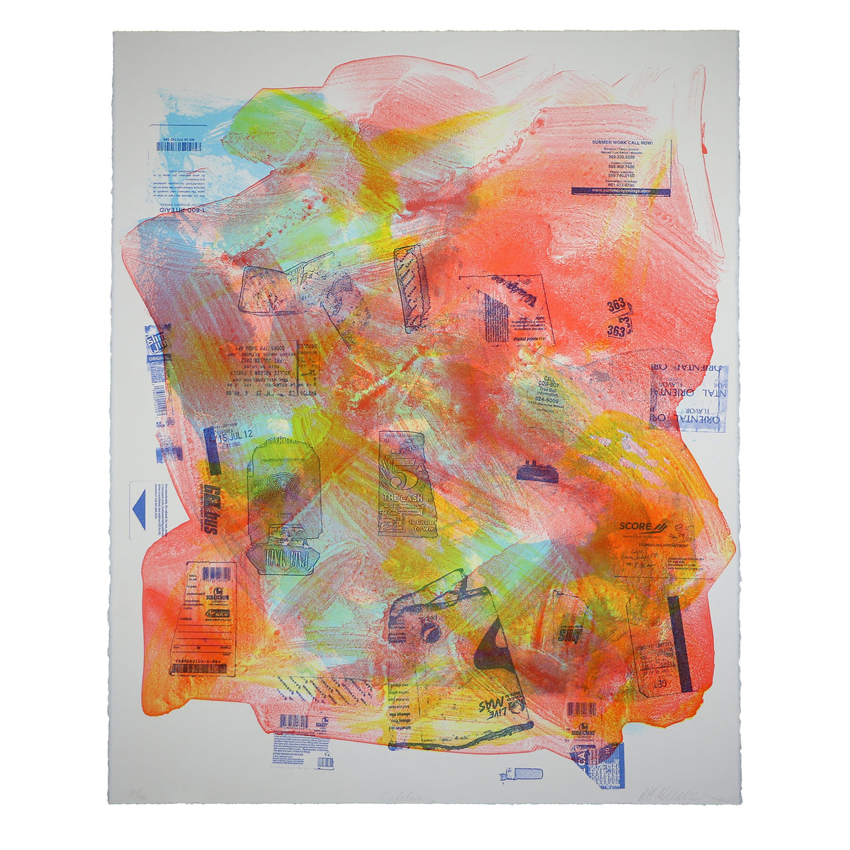 Mary Weatherford: California print