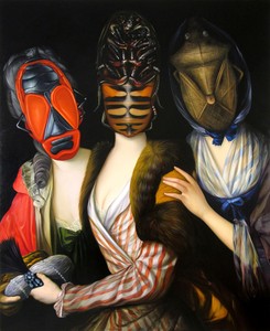 Ewa Juszkiewicz, Sisters (after Anton Graff), 2014. Oil on canvas, 56 × 45 ¾ inches (142 × 116 cm) © Ewa Juszkiewicz