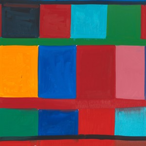 Stanley Whitney, On the Street Where You Live, 2024. Oil on linen, 60 × 60 inches (152.4 × 152.4 cm) © Stanley Whitney. Photo: Owen Conway