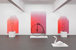 Installation view, Alex Israel, Peres Projects, Berlin, 2011. Artwork © Alex Israel