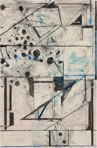 Richard Diebenkorn, Untitled, 1984/1992. Acrylic, gouache, crayon, and graphite on paper, 38 × 25 inches (96.5 × 63.5 cm) © 2025 Richard Diebenkorn Foundation/Artists Rights Society (ARS), New York