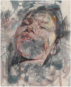 Jenny Saville, Dusk, 2014. Charcoal and pastel on canvas, 74 ⅞ × 61 inches (190 × 155 cm) © Jenny Saville
